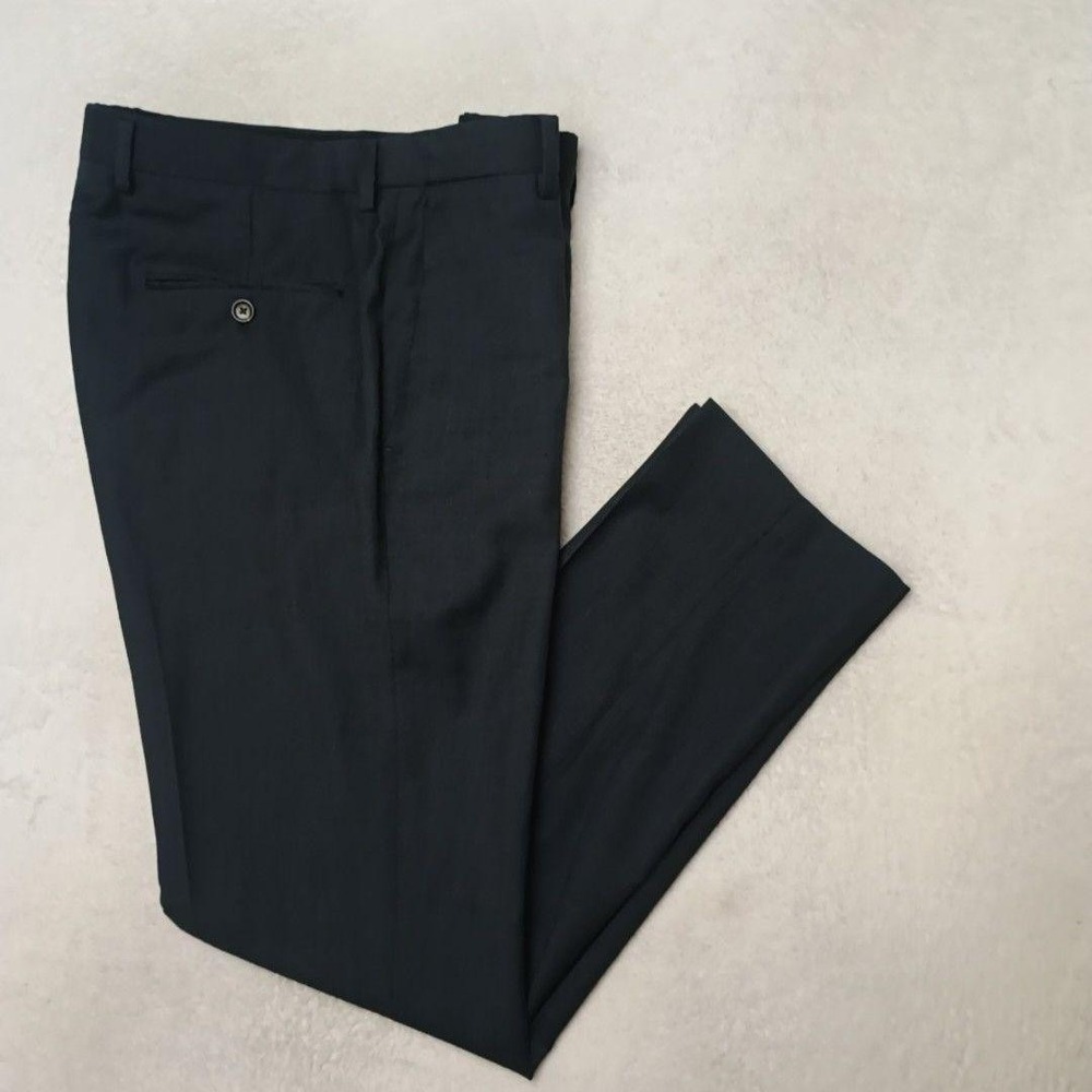 JCrew Pants Men 31x30 Gray Ludlow Slim Dress Wool Cupro Tweed Flat Tollegno